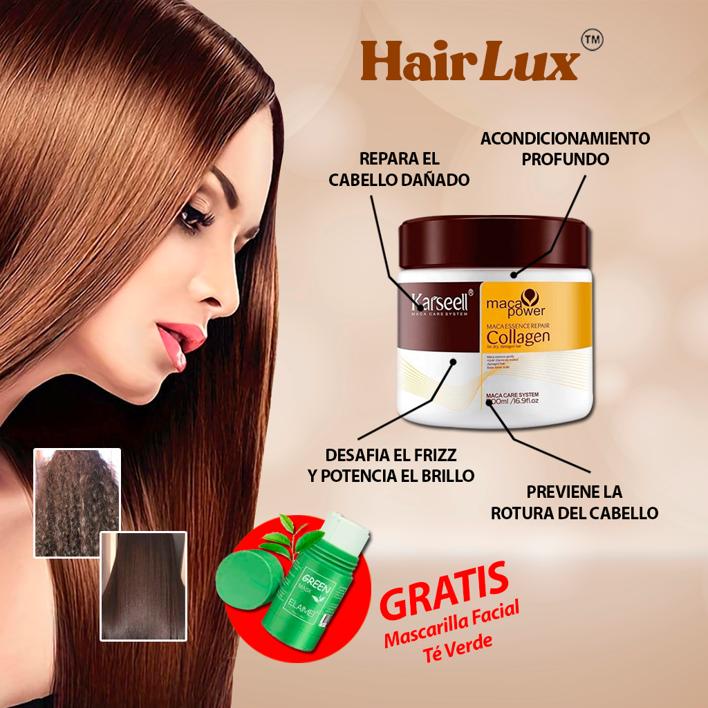 Hair Lux™ Tu cabello liso en 10 minutos. (500ml)+Regalo especial
