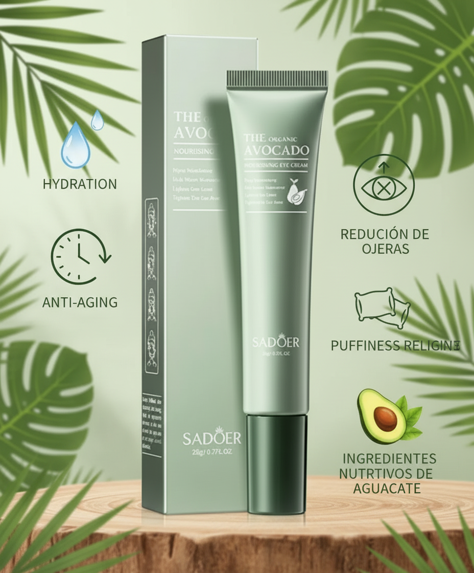 Crema de Ojos de Aguacate – Hidratación y Suavidad -20 g